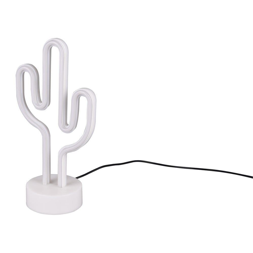 Bílá LED stolní lampa (výška 29 cm) Cactus – Trio - Bonami.cz
