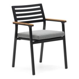 Černá kovová zahradní židle Bona – Kave Home