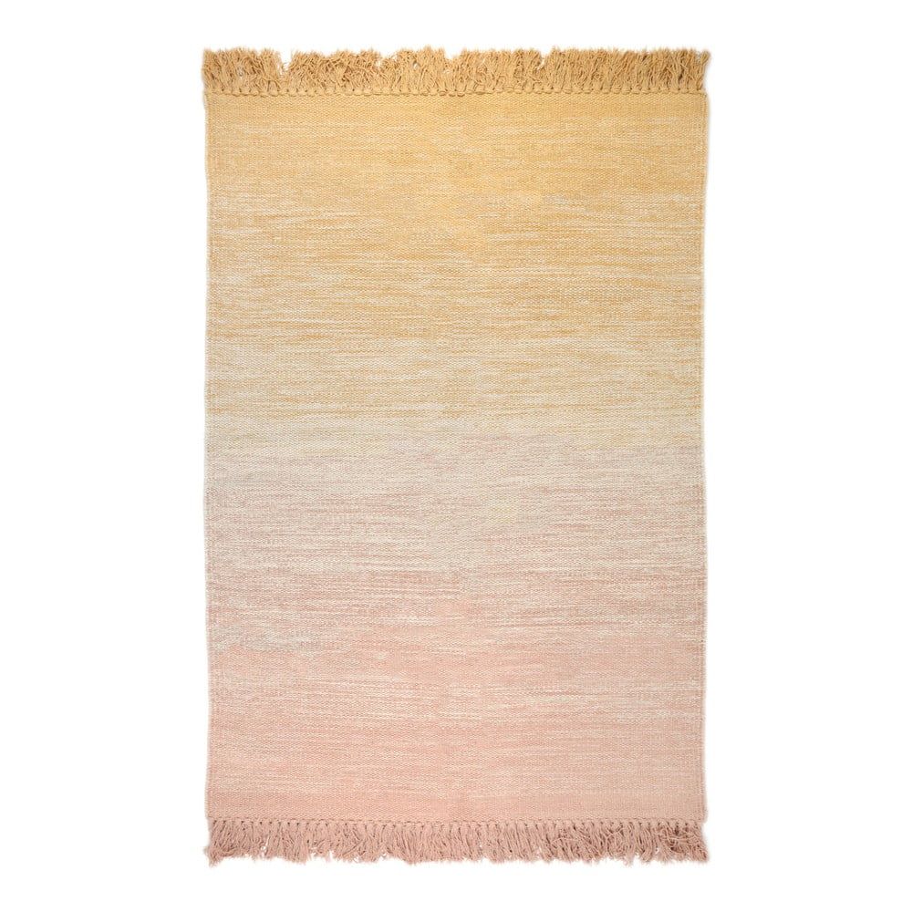 Oranžovo-růžový pratelný koberec 100x150 cm Kirthy – Nattiot - Bonami.cz