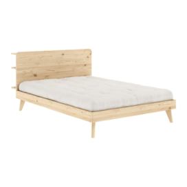 Dvoulůžková postel z borovicového dřeva s roštem 140x200 cm Retreat – Karup Design
