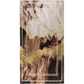 Hnědo-krémový pratelný koberec 160x230 cm – Vitaus