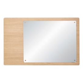 Nástěnné zrcadlo s dřevěným rámem 80x50 cm Split – Hübsch Bonami.cz