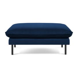 Modrá sametová podnožka Vienna – Cosmopolitan Design