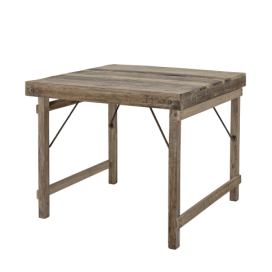 BLOOMINGVILLE Dřevěný jídelní stůl DALE 91x91 cm hnědý