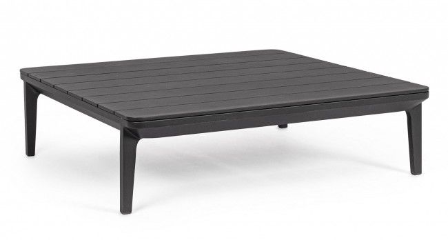 BIZZOTTO zahradní konferenční stolek MATRIX 99x99 cm antracit - iodesign.cz