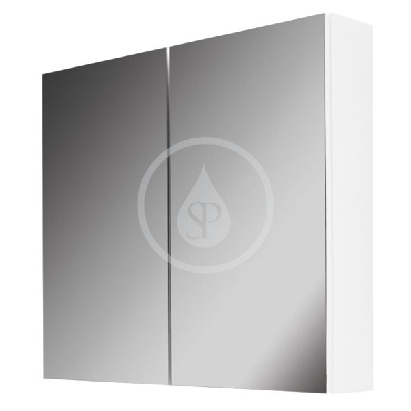 kielle Vega - Zrcadlová skříňka, 600x730x150 mm, lesklá bílá 50118600 - Hezká koupelna s.r.o.