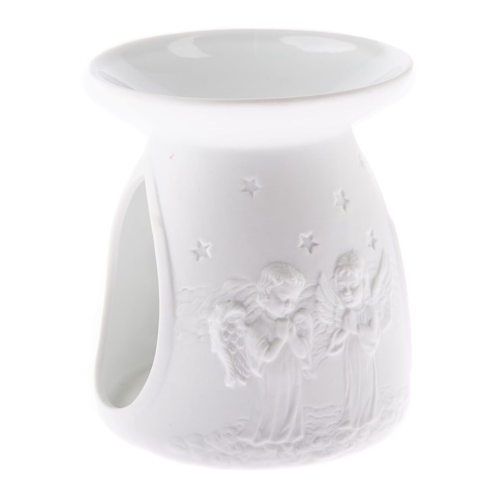 Bílá porcelánová aromalampa Dakls, výška 12,2 cm - Bonami.cz