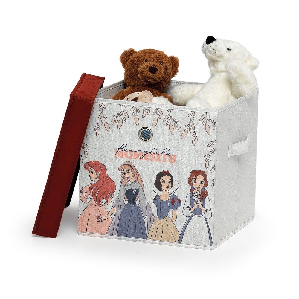 Dětský textilní úložný box s víkem Domopak Disney Princess, 30 x 30 x 30 cm - Bonami.cz