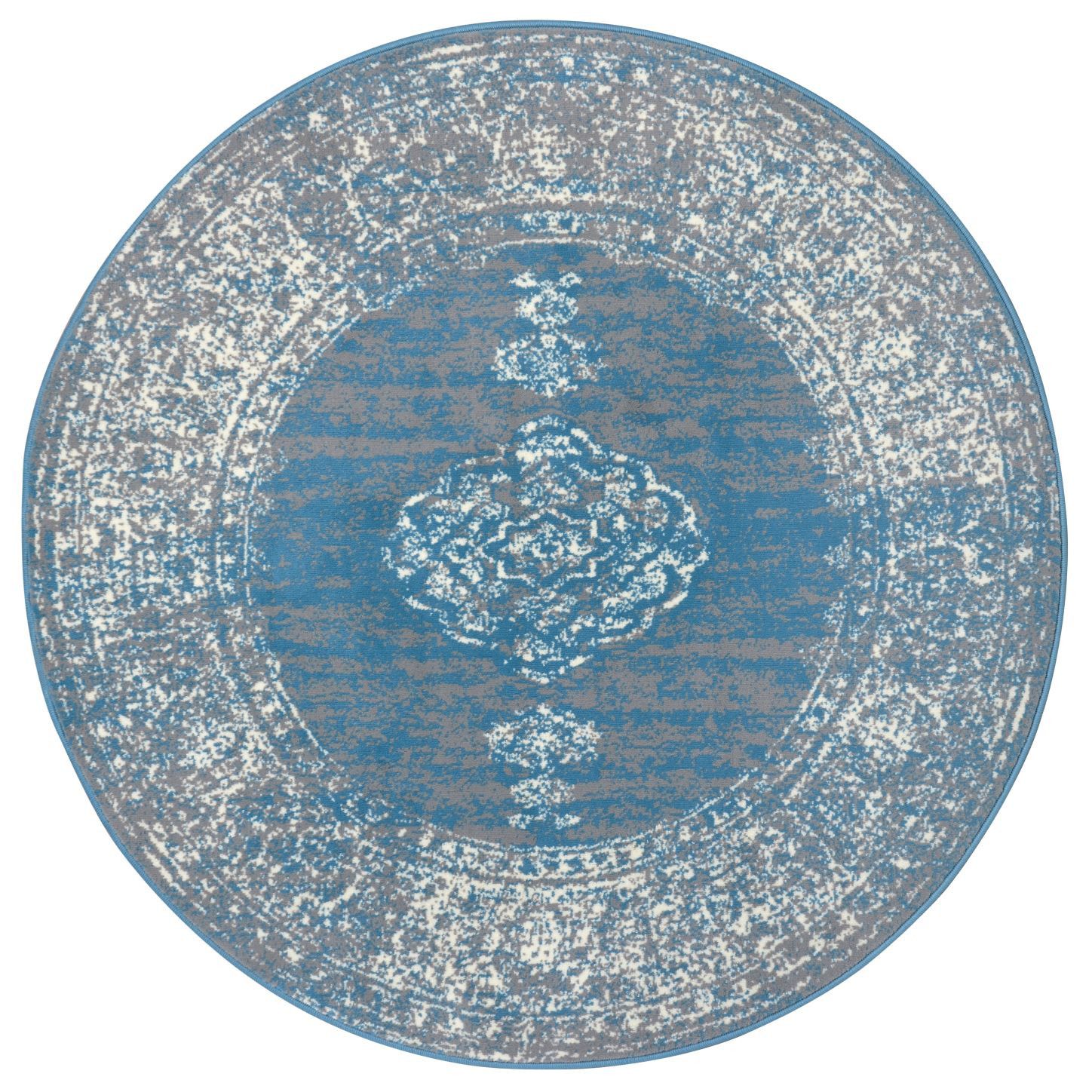 Hanse Home Collection koberce Kusový koberec Gloria 105516 Sky Blue kruh - 160x160 (průměr) kruh cm - Mujkoberec.cz