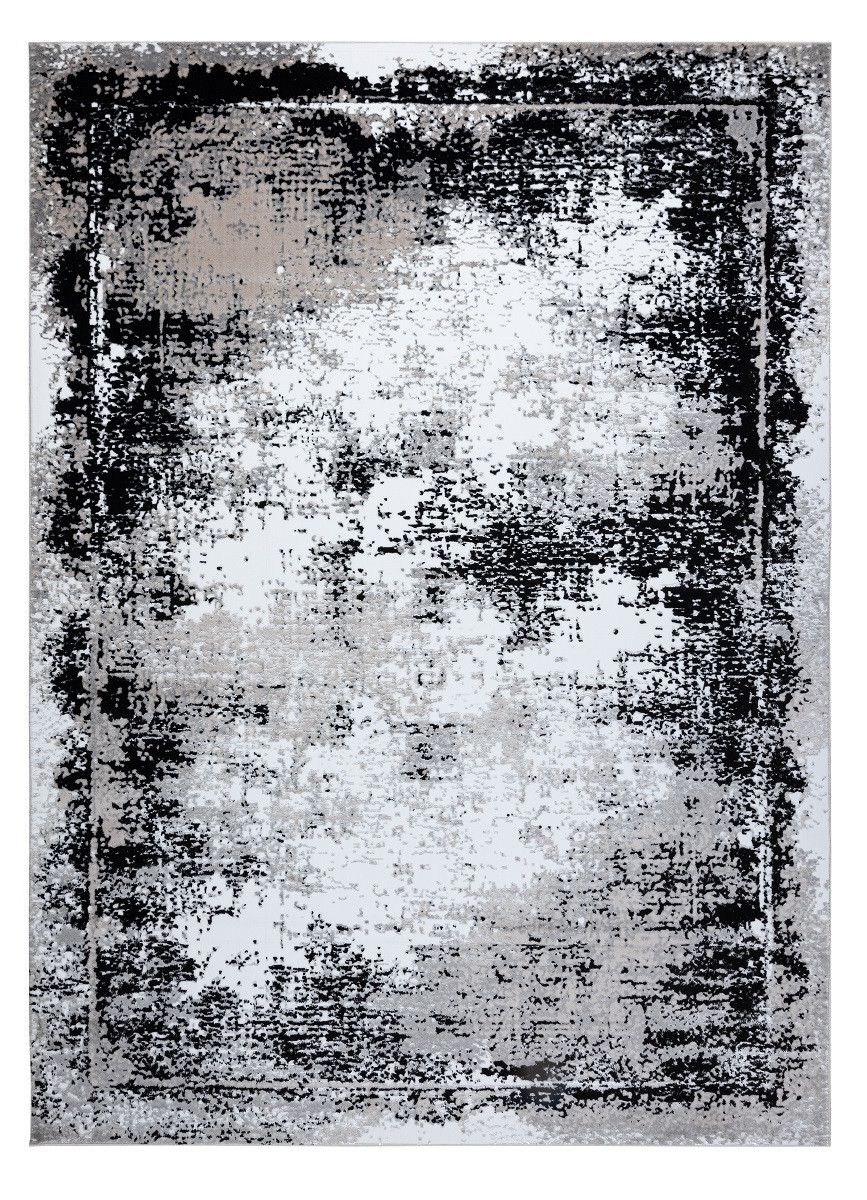 Dywany Łuszczów Kusový koberec Gloss 8493 78 Vintage grey/black - 80x150 cm - Mujkoberec.cz