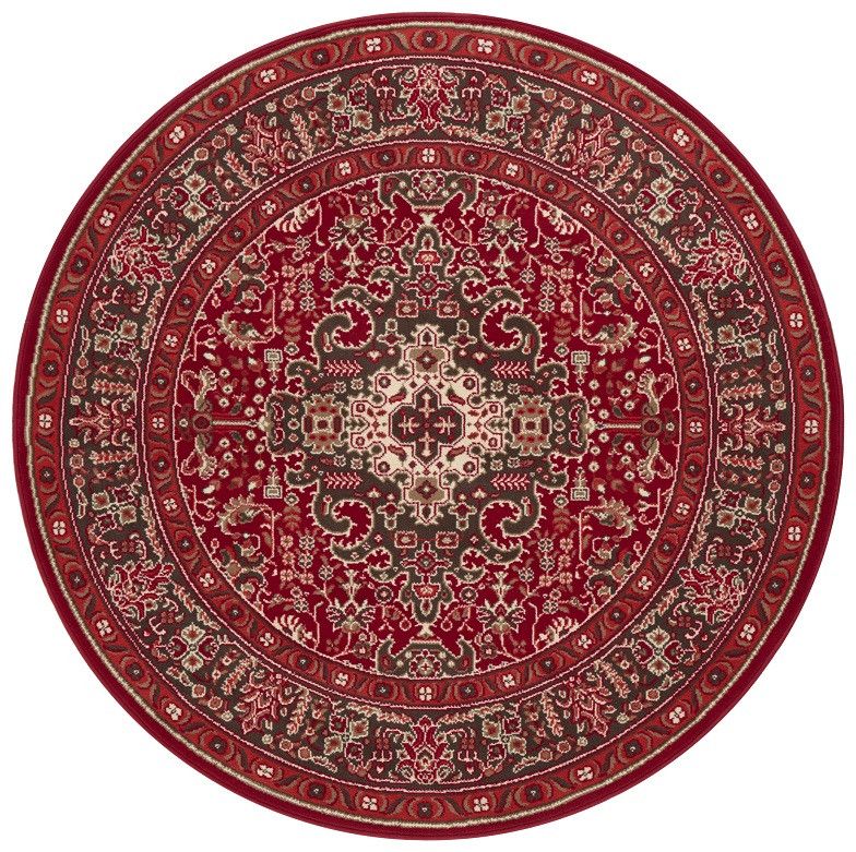 Nouristan - Hanse Home koberce Kruhový koberec Mirkan 104098 Oriental red - 160x160 (průměr) kruh cm - Mujkoberec.cz