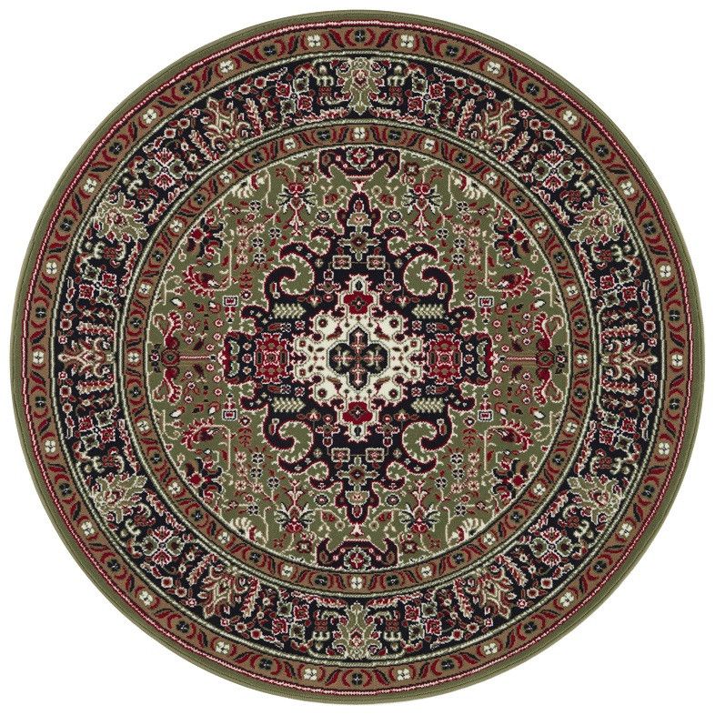 Nouristan - Hanse Home koberce Kruhový koberec Mirkan 104097 Green - 160x160 (průměr) kruh cm - Mujkoberec.cz