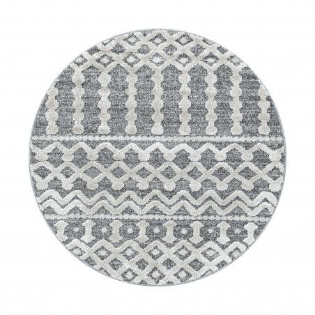 Ayyildiz koberce Kusový koberec Pisa 4710 Grey kruh - 80x80 (průměr) kruh cm - Mujkoberec.cz