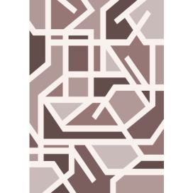 GDmats koberce Designový kusový koberec Labyrint od Jindřicha Lípy - 120x170 cm