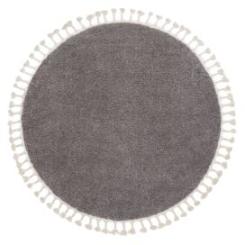 Dywany Łuszczów Kusový koberec Berber 9000 brown kruh - 160x160 (průměr) kruh cm Mujkoberec.cz
