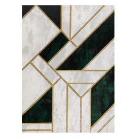 Dywany Łuszczów Kusový koberec Emerald 1015 green and gold - 80x150 cm