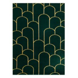 Dywany Łuszczów Kusový koberec Emerald 1021 green and gold - 80x150 cm Mujkoberec.cz