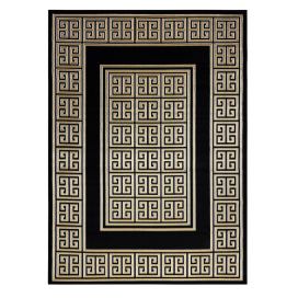 Dywany Łuszczów Kusový koberec Gloss 6776 86 greek black/gold - 80x150 cm Mujkoberec.cz