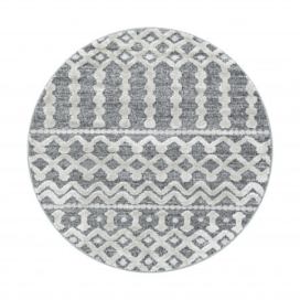 Ayyildiz koberce Kusový koberec Pisa 4710 Grey kruh - 80x80 (průměr) kruh cm Mujkoberec.cz