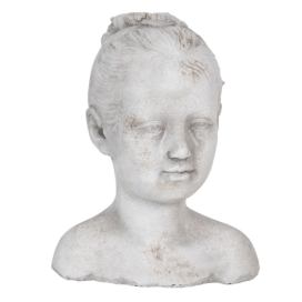 Dekorační socha hlava dítěte - 16*14*20 cm Clayre & Eef