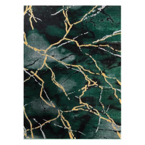 Dywany Łuszczów Kusový koberec Emerald 1018 green and gold - 80x150 cm Mujkoberec.cz