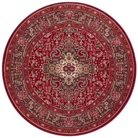 Nouristan - Hanse Home koberce Kruhový koberec Mirkan 104098 Oriental red - 160x160 (průměr) kruh cm Mujkoberec.cz