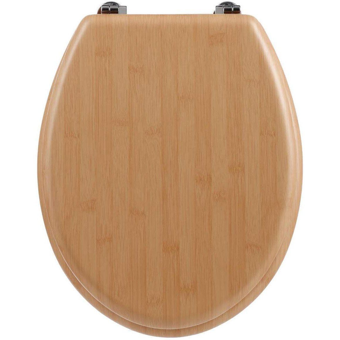 5five Simply Smart Toaletní sedátko z MDF s bambusovým vzorem, 45x37x5,5 cm - EDAXO.CZ s.r.o.