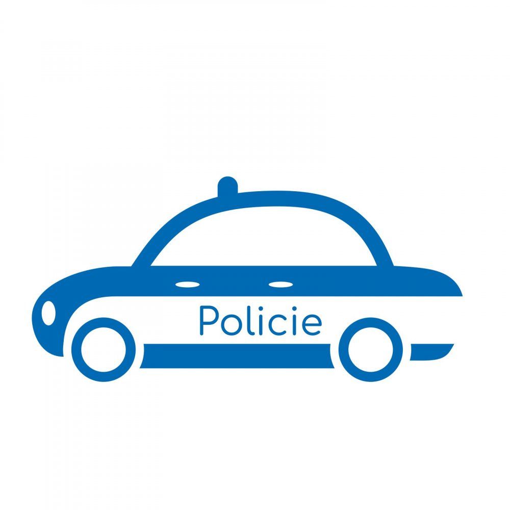Pieris design Policie - samolepka na zeď bílá - Pieris design