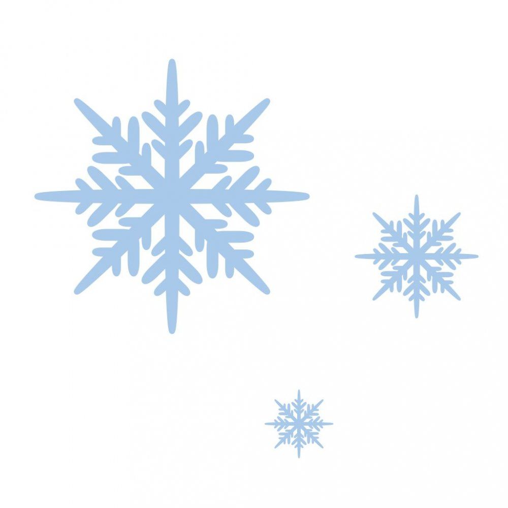 Pieris design Sněhové vločky - samolepky na zeď bílá - Pieris design