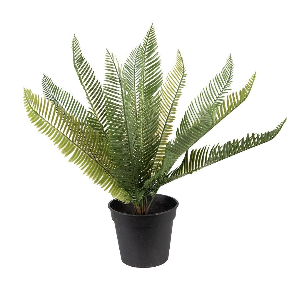 Dekorační zelená umělá rostlina kapradí - 50*50*38 cm Clayre & Eef - LaHome - vintage dekorace