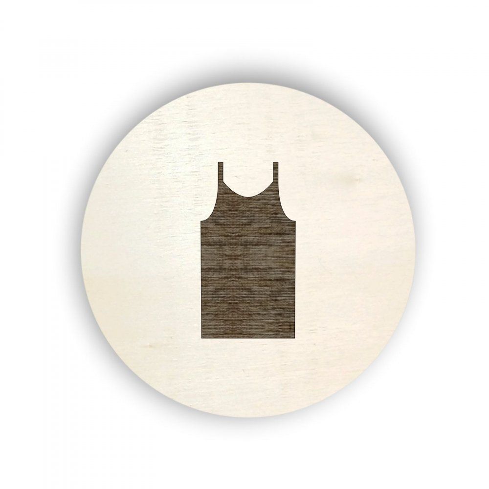 Pieris design Dřevěný piktogram oblečení - košilka - Pieris design