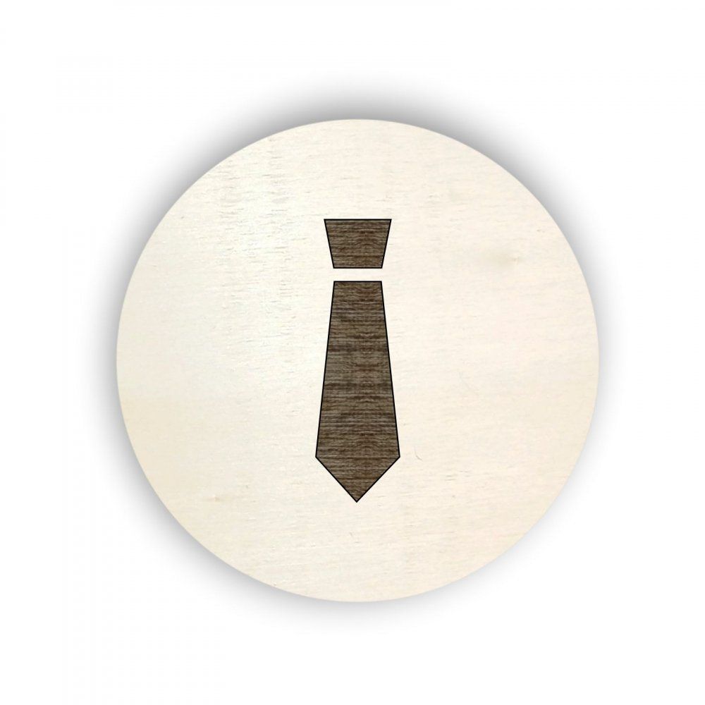 Pieris design Dřevěný piktogram oblečení - kravata - Pieris design