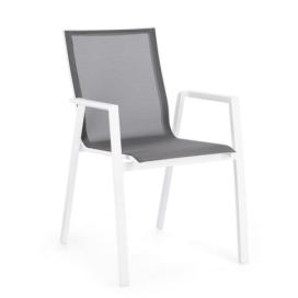 BIZZOTTO zahradní jídelní židle KRION bílá