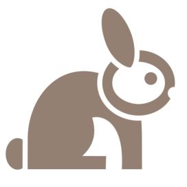 Pieris design Zajíc - samolepka na okno bílá