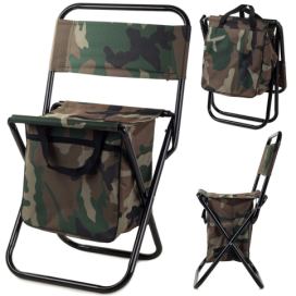 Verk 01234 Skládací kempingová stolička s brašnou - maskáč