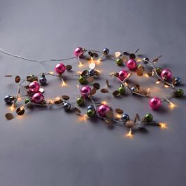 JOLLY LIGHTS LED Světelný řetěz s USB s kuličkami - růžová