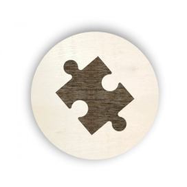 Pieris design Dřevěný piktogram na box s hračkami - puzzle