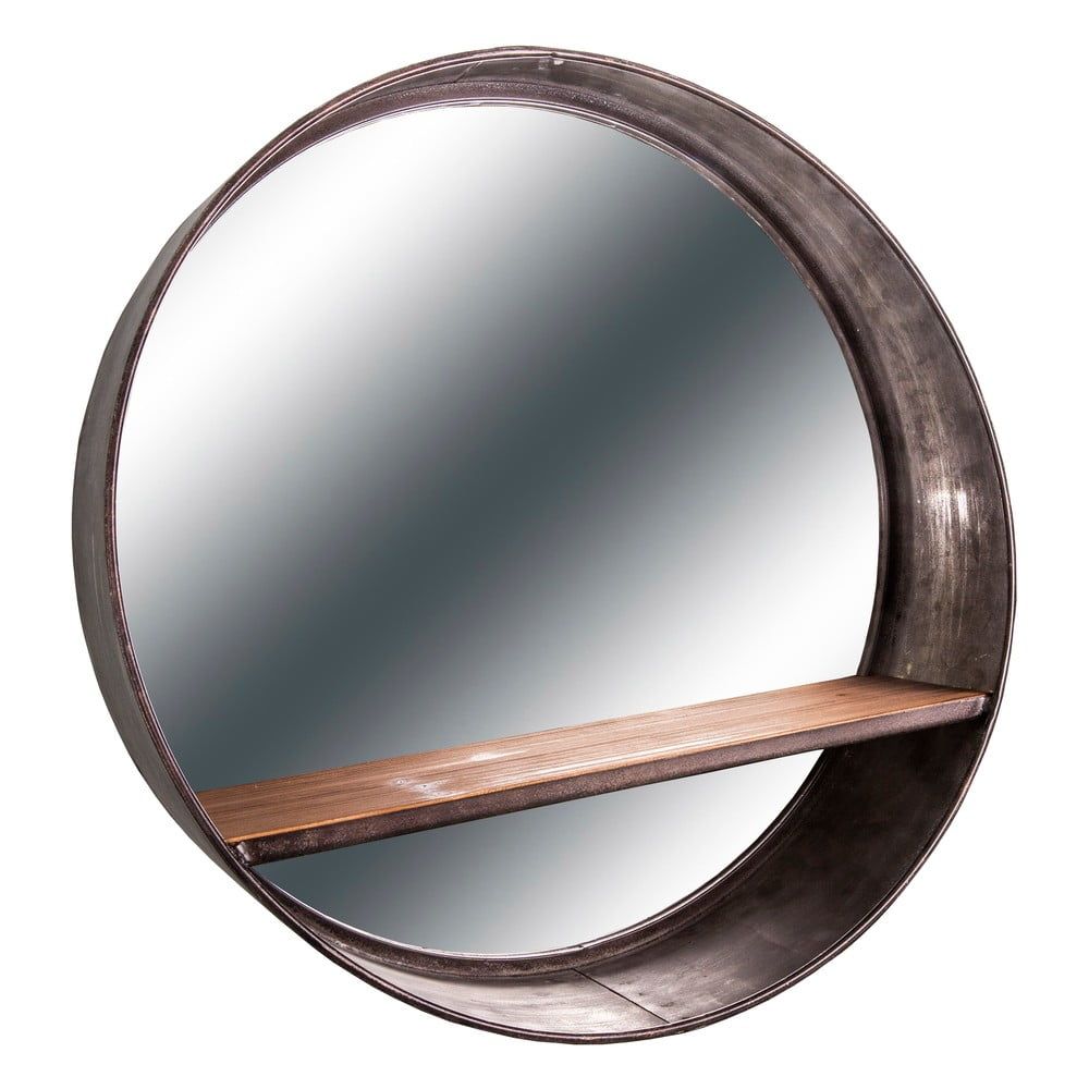 Nástěnné zrcadlo s poličkou  ø 46 cm – Antic Line - Bonami.cz