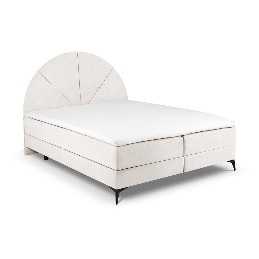 Béžová boxspring postel s úložným prostorem 160x200 cm Sunset – Cosmopolitan Design - Bonami.cz