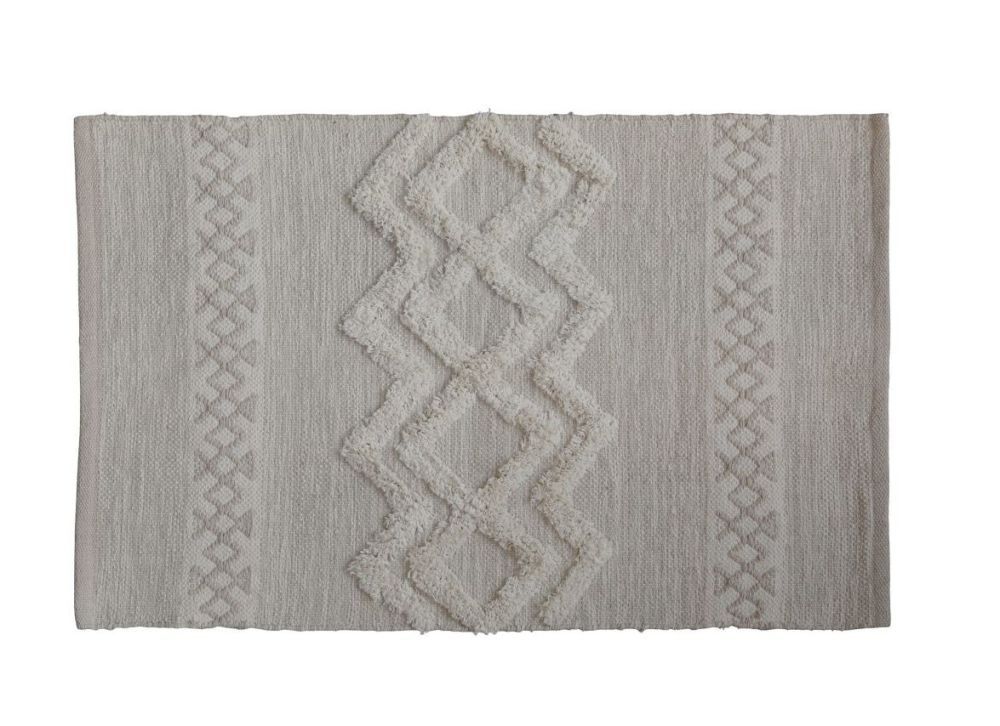 Béžový bavlněný koberec s ornamenty Rug pattern - 60*90 cm Chic Antique - LaHome - vintage dekorace