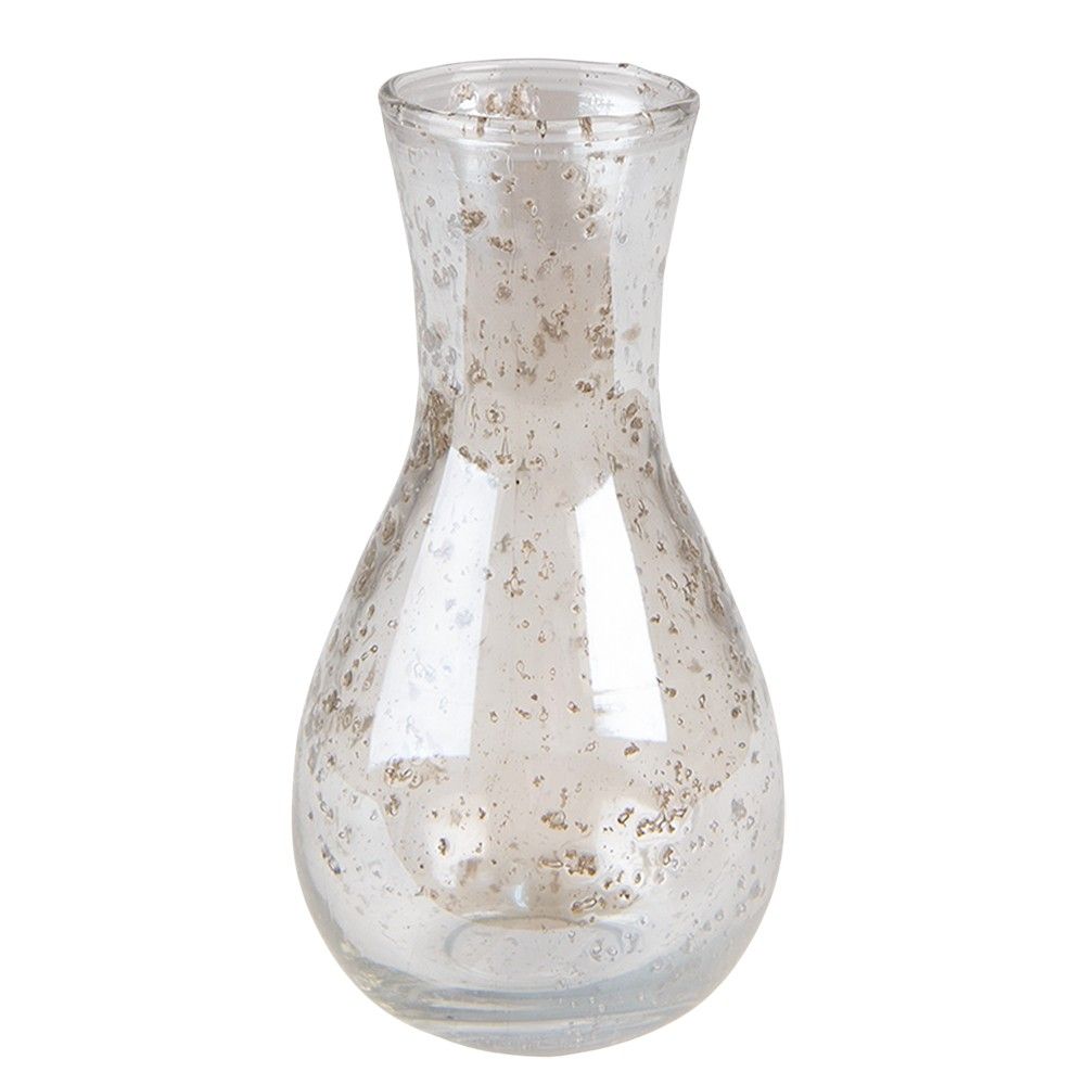 Skleněná transparentní váza Milia - Ø 8*15 cm Clayre & Eef - LaHome - vintage dekorace