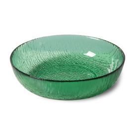 Zelená skleněná miska The Emeralds - Ø 18,5*5cm/ 700ml HKLIVING