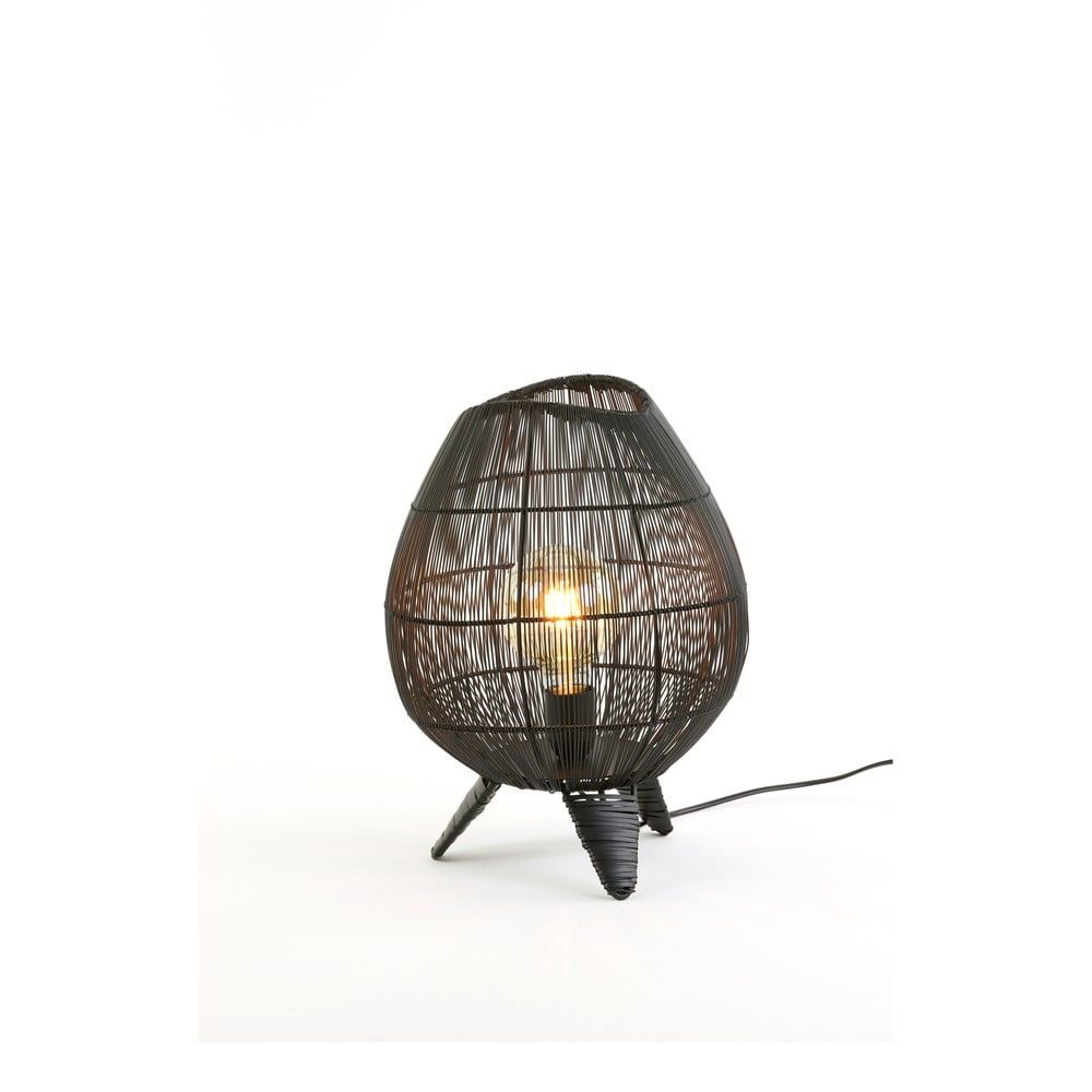 Černá stolní lampa (výška 37 cm) Yumi – Light & Living - Bonami.cz
