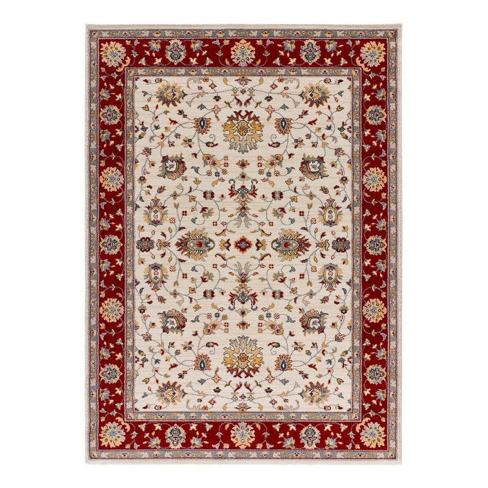 Červeno-krémový koberec běhoun 67x250 cm Classic – Universal - Bonami.cz