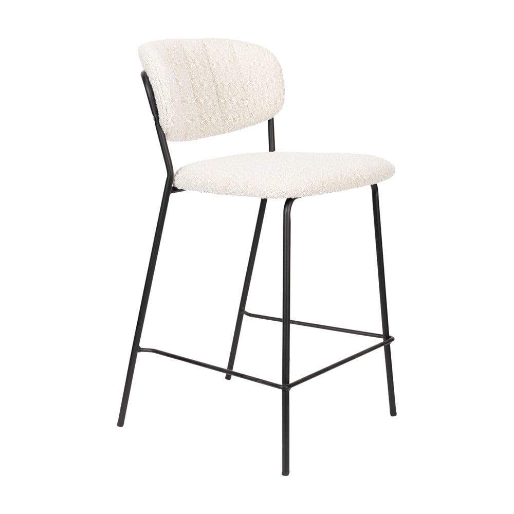 Bílé barové židle v sadě 2 ks 89 cm Jolien – White Label - Bonami.cz