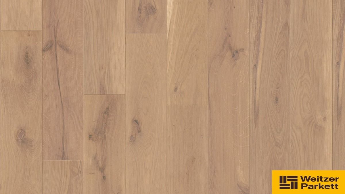 Dřevěná lakovaná podlaha Weitzer Parkett Oak Kaschmir 11mm 64821 (bal.2,520 m2) - Siko - koupelny - kuchyně