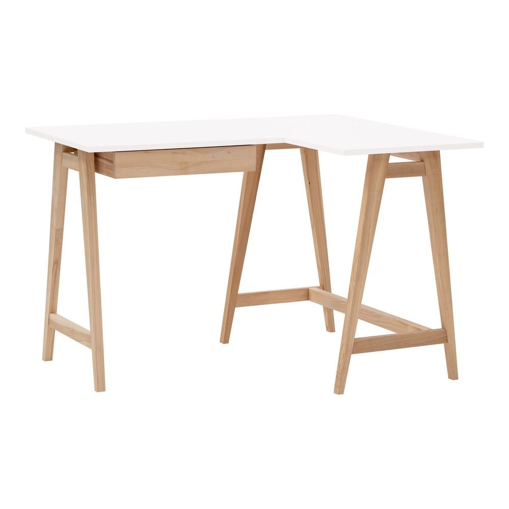 Pracovní stůl s bílou deskou 85x115 cm Luka – Ragaba - Bonami.cz