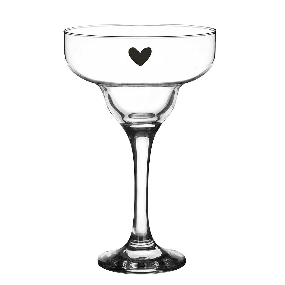 Sklenice na Martini se srdíčkem Heart - Ø 7*17 cm / 200 ml Clayre & Eef - LaHome - vintage dekorace