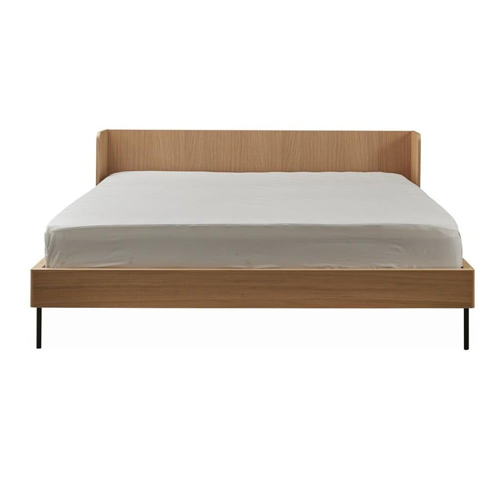 Dvoulůžková postel v dekoru dubu 160x200 cm v přírodní barvě Wrap – Bonami Selection - Bonami.cz