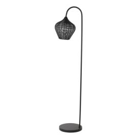 Černá stojací lampa (výška 160 cm) Alvaro – Light & Living